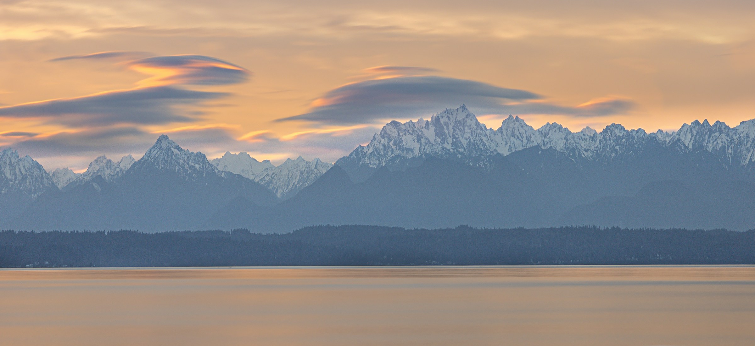 Olympic Mountains from Puget Sound